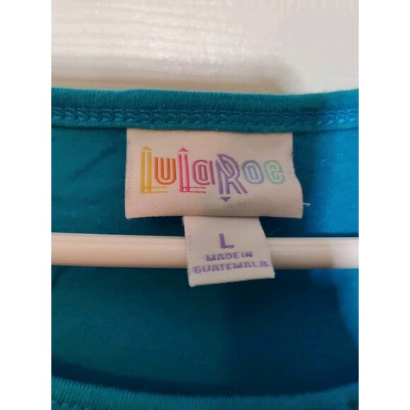 Lularoe Lot of 5 Top Shirt Size Large Short Sleeve Solid & Prints Pullover - Picture 10 of 14